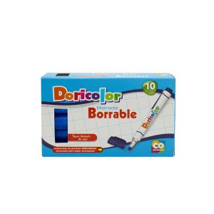 Marcador Borrable Doricolor x 10 uds
