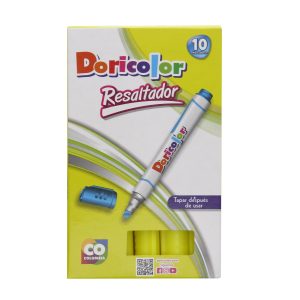 Resaltador Redondo Doricolor x 10 uds