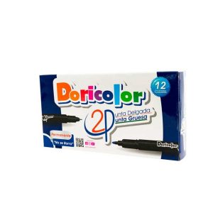 Marcador 2P Doricolor x 12 uds