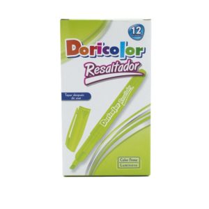Resaltador Delgado Doricolor x 12 uds