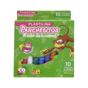 Plastilina Jumbo Parchesitos x 10 und