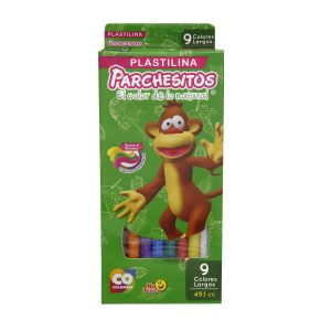 Plastilina Larga Parchesitos x 9 und