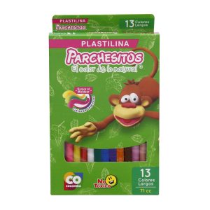 Plastilina Larga Parchesitos x 13 und
