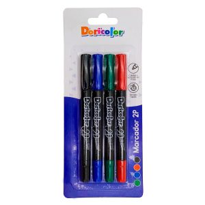 Marcador 2P Doricolor Surtido x 4 uds