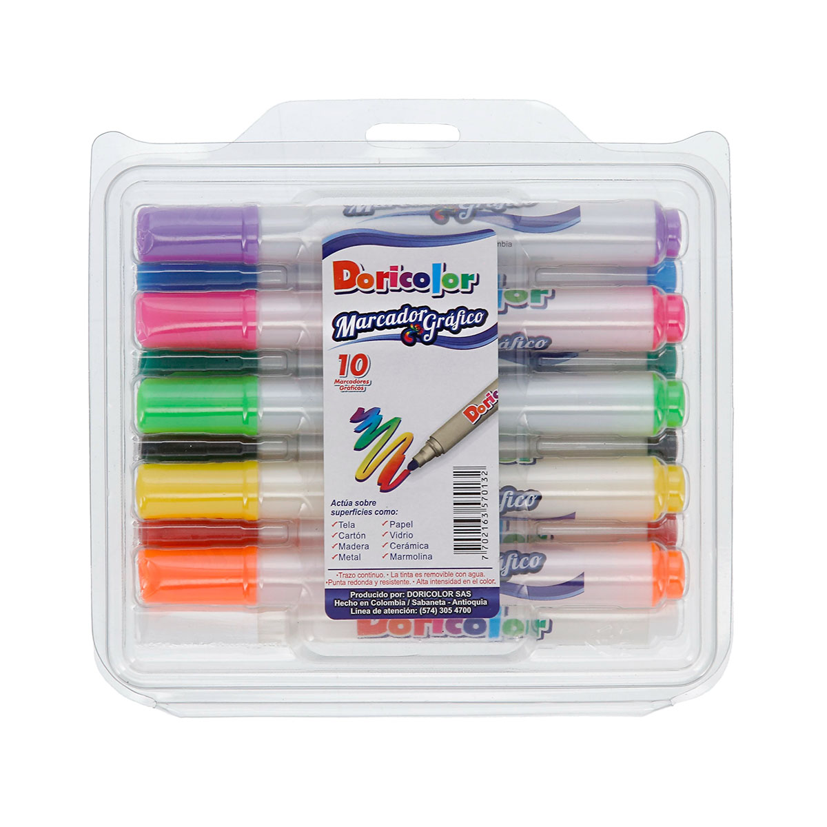 Doricolor. Estuche marcador gráfico
