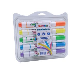 Estuche Resaltador Redondo Doricolor Surtido x 5 uds
