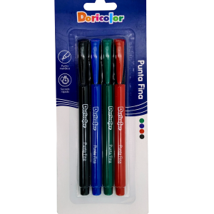 Punta Fina Doricolor Surtido x 4 uds