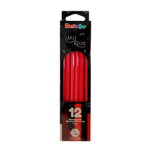 Lápiz Rojo Parchesitos x 12 uds