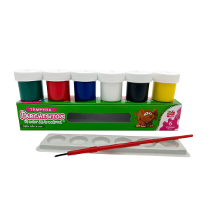 Témpera 15cc Parchesitos Surtida x 6 uds