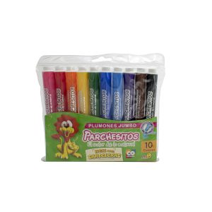 Plumón Jumbo Surtido Parchesitos x 10 uds