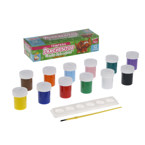 Tempera 22cc Parchesitos x 12 uds